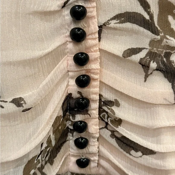 BAUM UND PFERDGARTEN Floral Peplum Blouse -NWOT - Picture 5 of 12